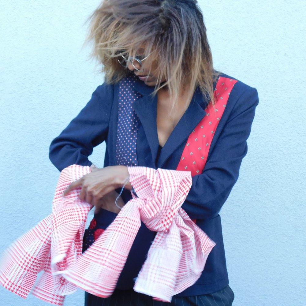 Wool Blend Vintage Reworked Blazer